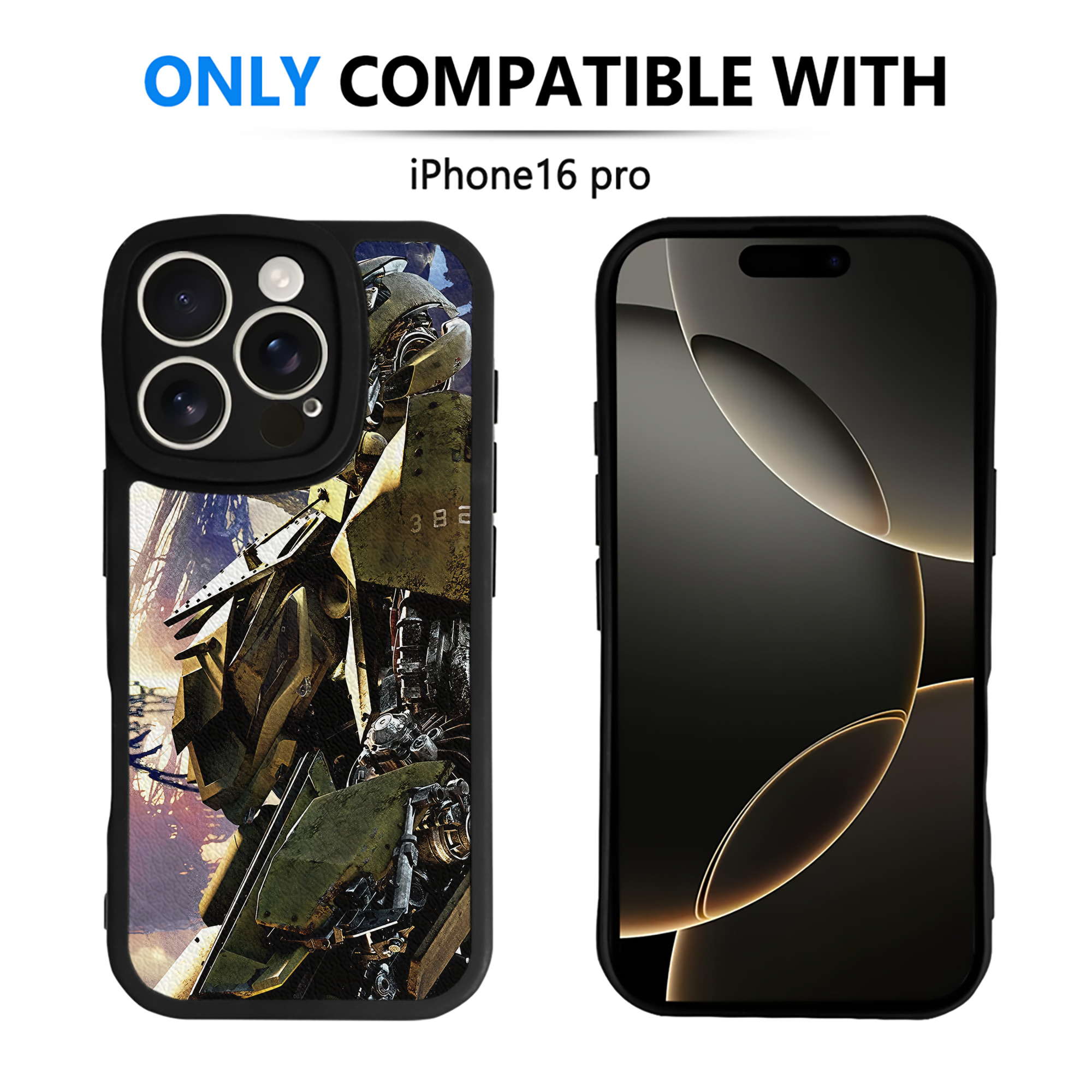 （画像用） Transformers トランスフォーマー 【iPhone 16シリーズ対応】シリコンスマホケース（レザー調） 材質：シリコン